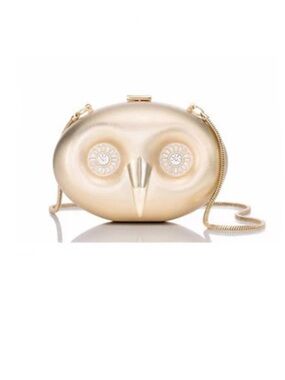 Kate Spade 'Blaze a Trail' Metal Owl Clutch
